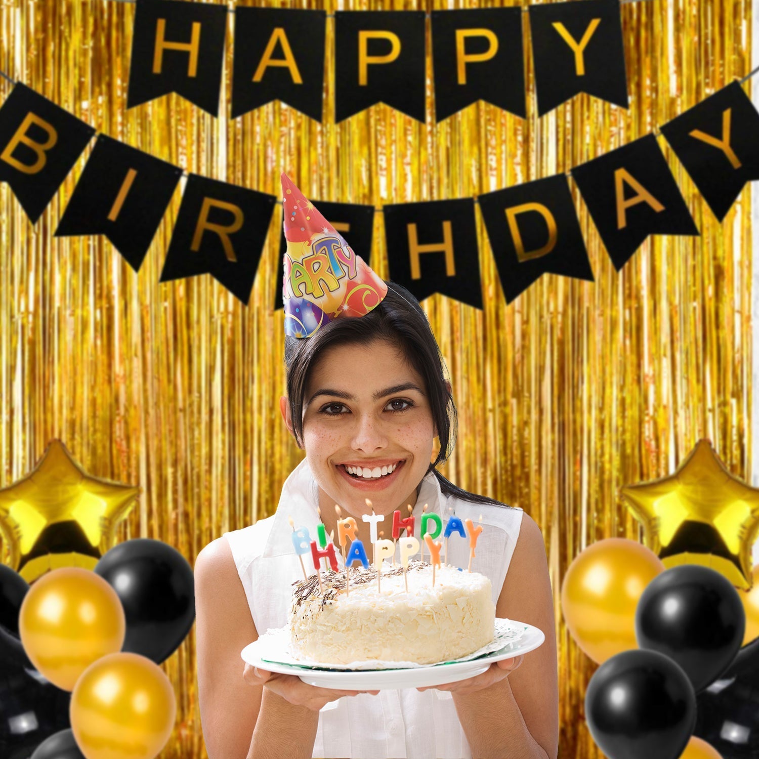 4828 Wall Decor HBD Kit widely used for decorating house walls for special purposed like birthday, get-togethers and all etc. freeshipping - DeoDap 4828 Wall Decor HBD Kit widely used for decorating house walls for special purposed like birthday, get-togethers and all etc. freeshipping - DeoDap